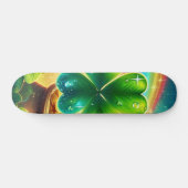 Regenboog Saint Patrick's Day klaver Persoonlijk Skateboard (Horizontaal)