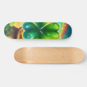 Regenboog Saint Patrick's Day klaver Persoonlijk Skateboard (Horizontaal)