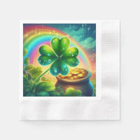 Regenboog Saint Patrick's Day klaver