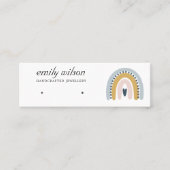 REGENBOOG SCANDI BLUSH HART OORBEL STUD DISPLAY MINI VISITEKAARTJE (Voorkant)