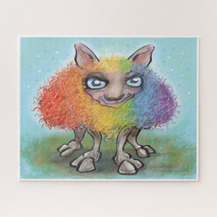 Regenboog Schaap Jigsaw Puzzel