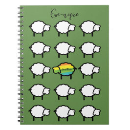 regenboog schaap notitieboek ooi-niek dankbaarheid