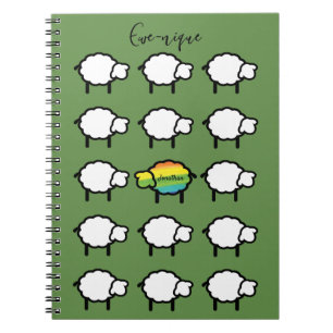 regenboog schaap notitieboek ooi-niek dankbaarheid