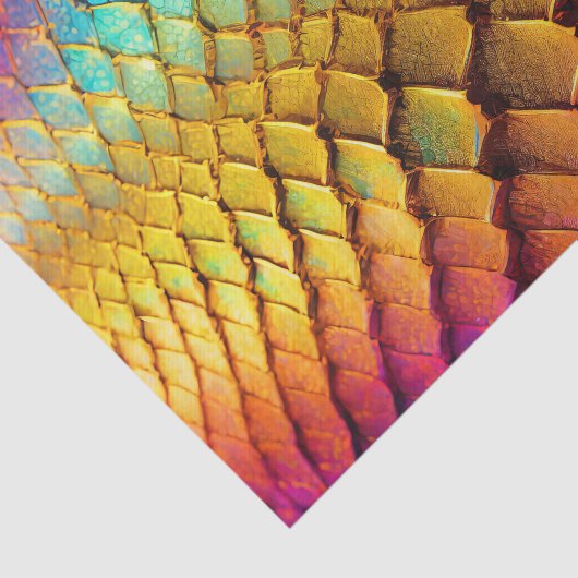 Regenboog schalen patroon decoupage tissuepapier (Detail)