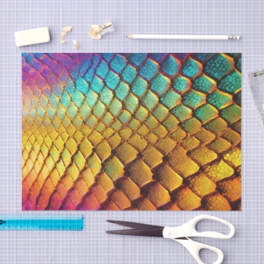 Regenboog schalen patroon decoupage tissuepapier (Craft)