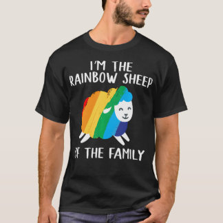 Regenboog Schapen Queer Lesbienne Gay Csd Pride Fe T-shirt
