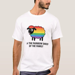 Regenboog Schapen van de Familie Schattige Pride T-shirt