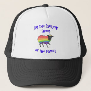 Regenboog Schapen van de Familie Trucker Pet