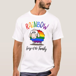 REGENBOOG SCHAPEN VAN DE FAMILIE TSHIRT