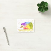 Regenboog schattig Egeltje Waterverf Post-it® Notes (Kantoor)