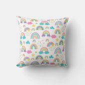 Regenboog schattig kussen (Voorkant)