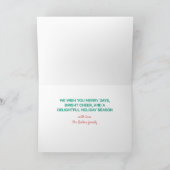 Regenboog Schattige Hand-getrokken Kleurrijke CUST Feestdagen Kaart (Binnen)