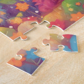 Regenboog Schattigee egel Legpuzzel (Zijkant)