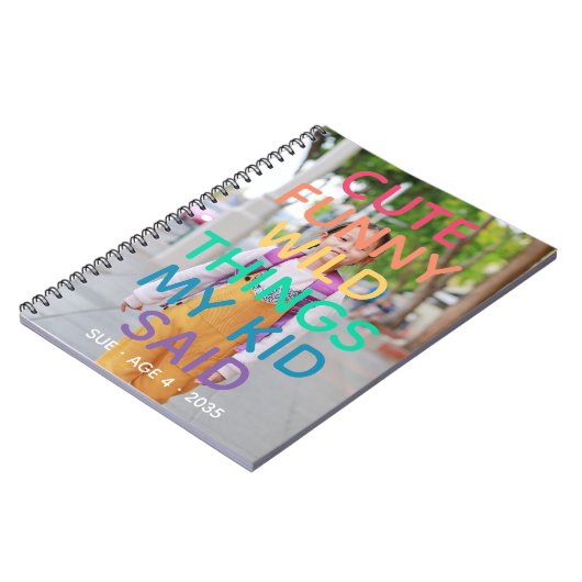 Regenboog Schattigee Grappige Wilde Dingen Mijn Ki Notitieboek (Linkerzijde)