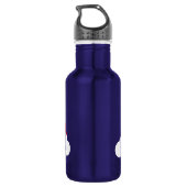 Regenboog Schattigee Kinder waterfles met naam Waterfles (Achterkant)