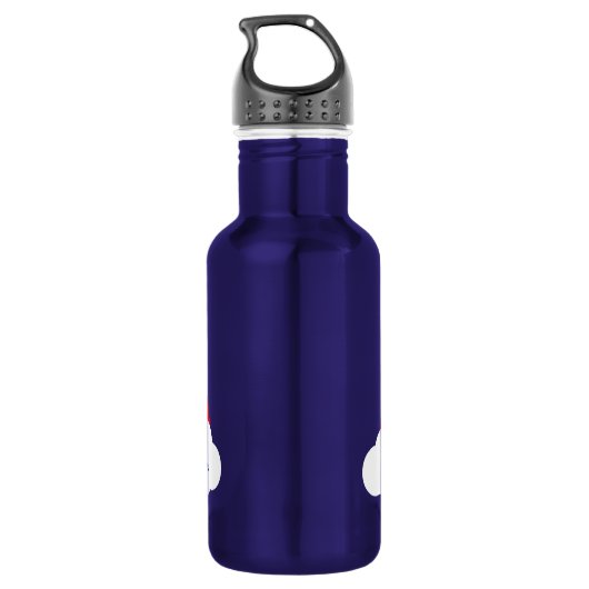 Regenboog Schattigee Kinder waterfles met naam Waterfles (Achterkant)