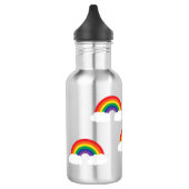 Regenboog Schattigee Kinder waterfles met naam Waterfles (Links)