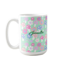 Regenboog, Schattigee paddenstoelen en bloemen