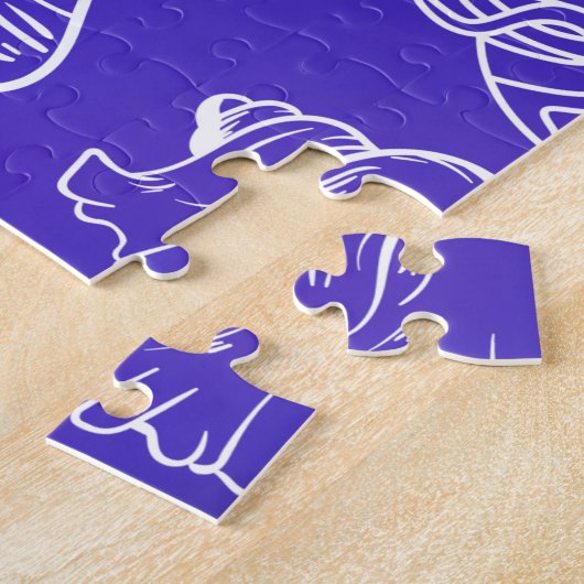 Regenboog Schelpenpatroon 50 x 75 cm Legpuzzel (Zijkant)