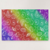Regenboog Schelpenpatroon 50 x 75 cm Legpuzzel (Horizontaal)