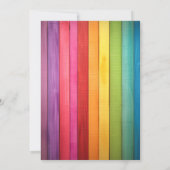 Regenboog Schilderen en Kunst Party kinderen Verja Kaart (Achterkant)