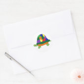 Regenboog Schildpad stickers (Envelop)