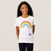 Regenboog schommel t-shirt (Voorkant volledig)
