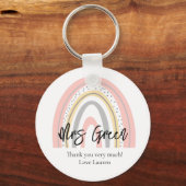 Regenboog school leraar sleutelhanger (Voorkant)