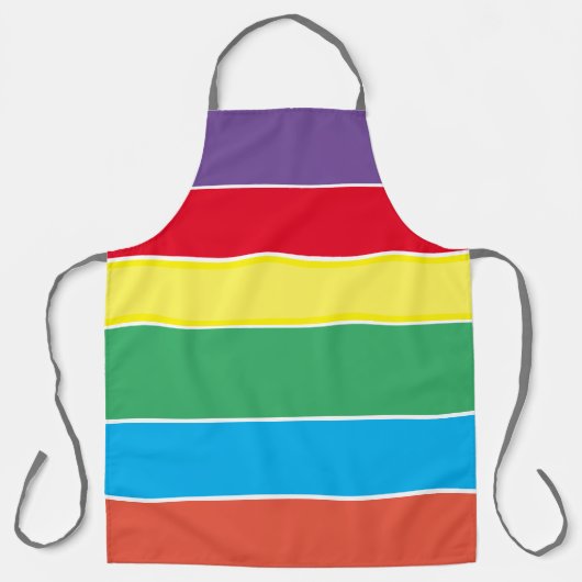 regenboog schort  (Voorkant)