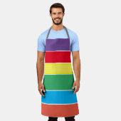 regenboog schort  (Gedragen)