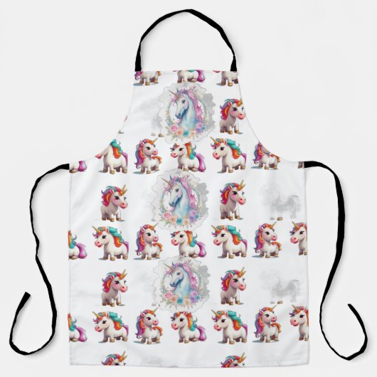 Regenboog Schort Eenhoorn (Voorkant)