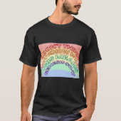 Regenboog Schrift T-shirt (Voorkant)