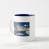 Regenboog, Serenity Prayer Tweekleurige Koffiemok (Voorkant links)