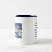 Regenboog, Serenity Prayer Tweekleurige Koffiemok (Center)