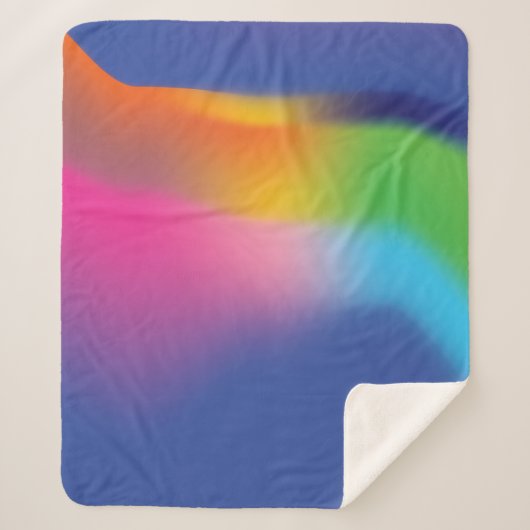 Regenboog Sherpa Deken (Voorkant)