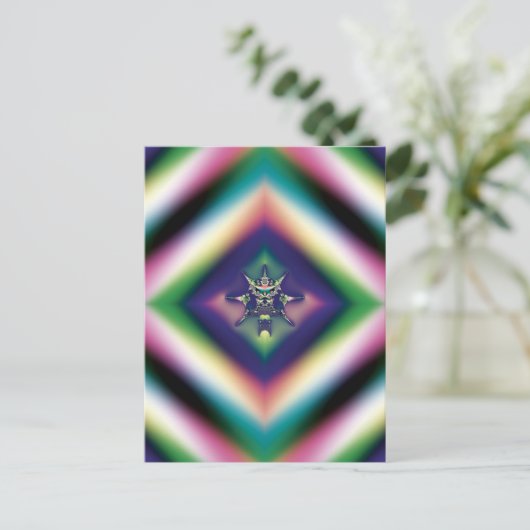 Regenboog sieraden briefkaart (Staand voorkant)