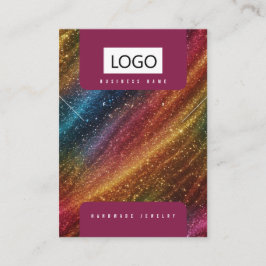 Regenboog Sieraden Oorbellen Ketting Display Kaart Visitekaartje