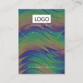 Regenboog Sieraden Oorbellen Ketting Display Kaart Visitekaartje (Voorkant)