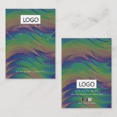 Regenboog Sieraden Oorbellen Ketting Display Kaart Visitekaartje (Voorkant / Achterkant)