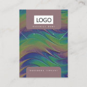 Regenboog Sieraden Oorbellen Ketting Display Kaart Visitekaartje (Voorkant)