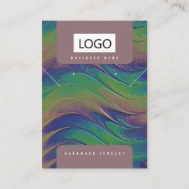 Regenboog Sieraden Oorbellen Ketting Display Kaart Visitekaartje