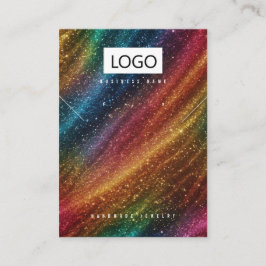 Regenboog Sieraden Oorbellen Ketting Display Kaart Visitekaartje