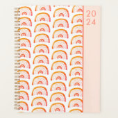 Regenboog sinaasappel boho planner (Voorkant)