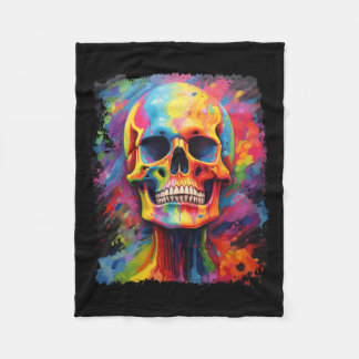 Regenboog Skelet Anatomie Eng Halloween Fleece Deken