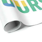 Regenboog Skelet Durf Jezelf Te Zijn Vectorontwerp Cadeaupapier (Rol Hoek)