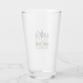 Regenboog Skelet Durf Jezelf Te Zijn Vectorontwerp Glas (Achterkant)