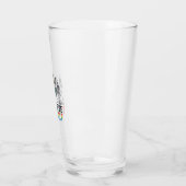 Regenboog Skelet Durf Jezelf Te Zijn Vectorontwerp Glas (Links)