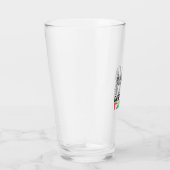 Regenboog Skelet Durf Jezelf Te Zijn Vectorontwerp Glas (Rechts)