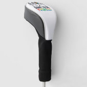 Regenboog Skelet Durf Jezelf Te Zijn Vectorontwerp Golfheadcover (Schuin)