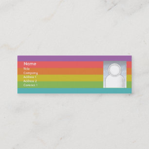 Regenboog - Skinny Mini Visitekaartje